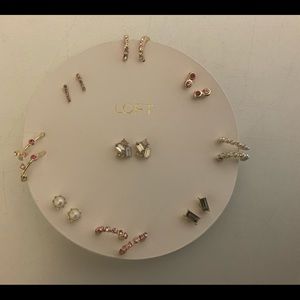 Loft set of 9 Stud earring New